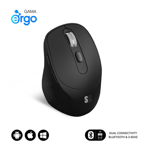 Περισσότερες πληροφορίες για "SUBBLIM RATON OPTICO DUAL COMFORT ERGO BATERIA NEGRO (Μαύρο/Bluetooth + USB Type-A)"