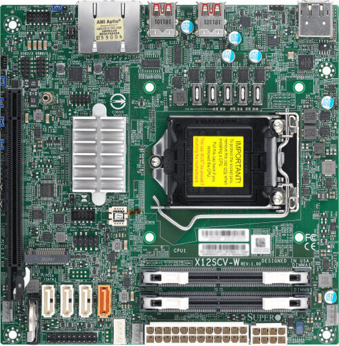 Περισσότερες πληροφορίες για "Supermicro MBD-X12SCV-W"