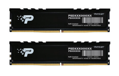 Περισσότερες πληροφορίες για "Patriot Memory Signature Premium Black DDR5 2x24GB 5600MHz (48 GB/DDR5/5600MHz)"