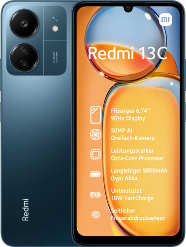 Περισσότερες πληροφορίες για "Xiaomi Redmi 13C (Μπλε, Navy/128 GB)"