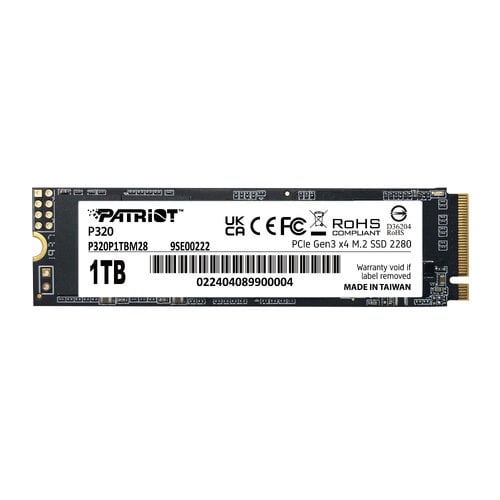 Περισσότερες πληροφορίες για "Patriot Memory P320 (1 TB GB/PCI Express 3.0)"