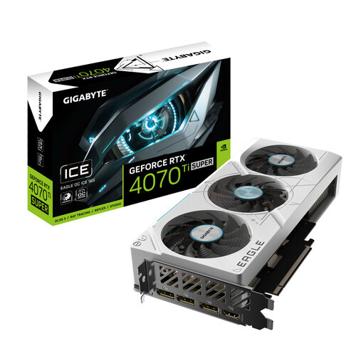 Περισσότερες πληροφορίες για "GIGABYTE GeForce RTX 4070 Ti SUPER EAGLE OC ICE 16G"