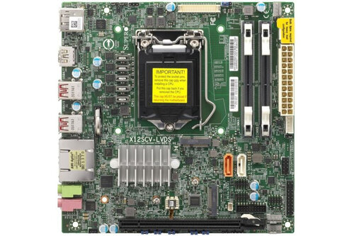 Περισσότερες πληροφορίες για "Supermicro MBD-X12SCV-LVDS-B"