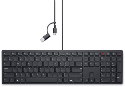 Περισσότερες πληροφορίες για "DELL Wired Collab Keyboard-KB525C-US (Μαύρο/USB)"