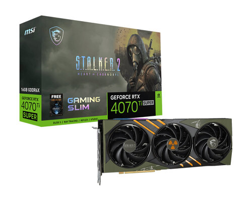 Περισσότερες πληροφορίες για "MSI GEFORCE RTX 4070 Ti SUPER 16G GAMING SLIM STALKER 2 EDITION"