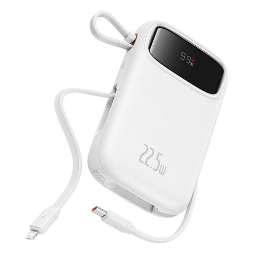 Περισσότερες πληροφορίες για "Baseus Qpow2 Dual-Cable Digital Display Fast Charge Power Bank 10000mAh 22.5W Stellar White (Άσπρο/10000mAh)"