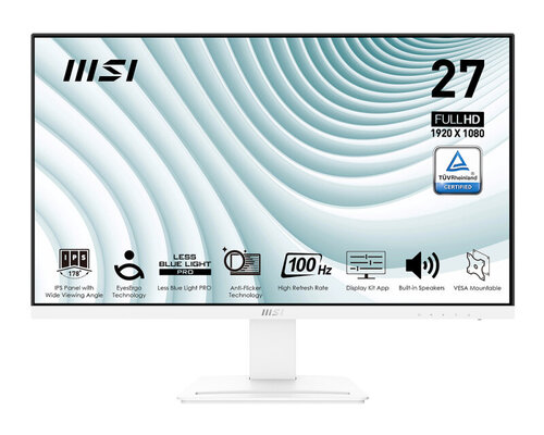 Περισσότερες πληροφορίες για "MSI Pro MP273AWDE (27"/Full HD)"