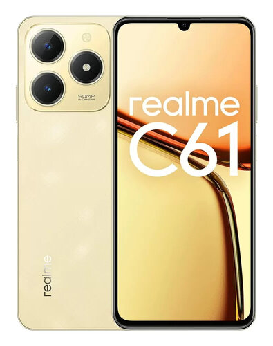 Περισσότερες πληροφορίες για "realme C61 (Χρυσό/128 GB)"