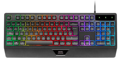 Περισσότερες πληροφορίες για "Mars Gaming MK124 (Μαύρο/USB/RGB LED)"