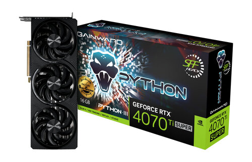 Περισσότερες πληροφορίες για "Gainward GeForce RTX 4070 Ti SUPER Python III OC"