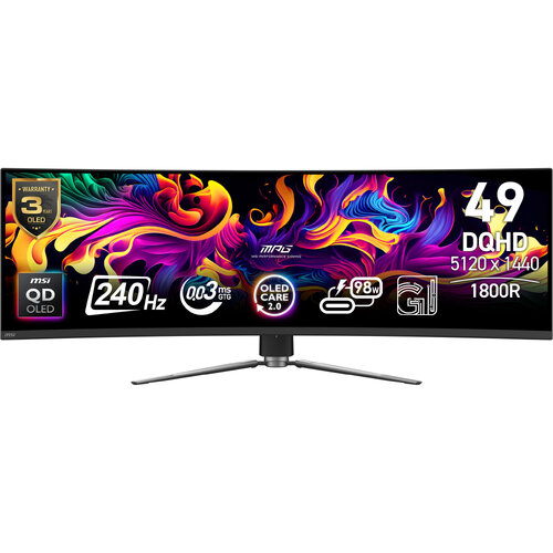 Περισσότερες πληροφορίες για "MSI MPG 491CQPX QD-OLED (49"/Dual QHD)"