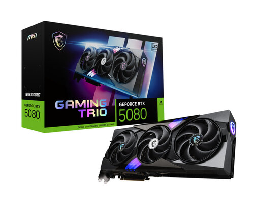 Περισσότερες πληροφορίες για "MSI GAMING GEFORCE RTX 5080 16G TRIO OC"