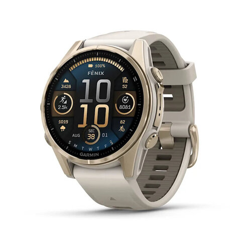 Περισσότερες πληροφορίες για "Garmin fenix 8 (43mm/Χρυσός (Χρυσό)/Πλαστικό Ενισχυμένο Με Ίνες (FRP), Μέταλο)"