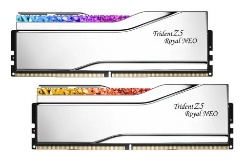 Περισσότερες πληροφορίες για "G.Skill Trident Z5 Royal Neo F5-6000J3036G32GX2-TR5NS (64 GB/DDR5)"