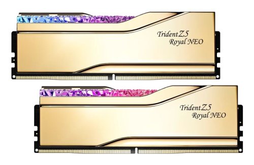 Περισσότερες πληροφορίες για "G.Skill Trident Z5 Royal Neo F5-6000J2836F48GX2-TR5NG (96 GB/DDR5)"