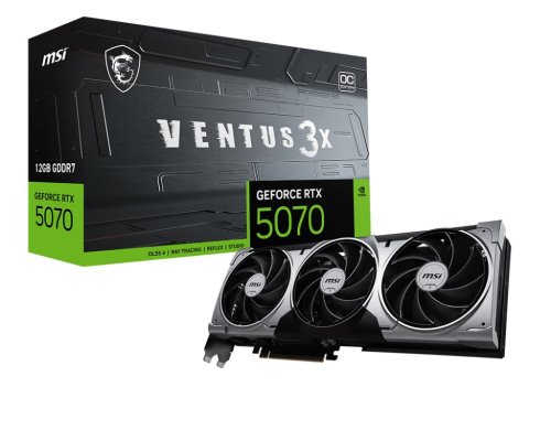 Περισσότερες πληροφορίες για "MSI VENTUS GeForce RTX 5070 12G 3X OC"