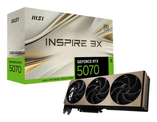 Περισσότερες πληροφορίες για "MSI GeForce RTX 5070 12G INSPIRE 3X OC"