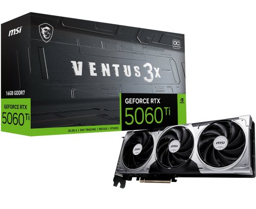 Περισσότερες πληροφορίες για "MSI VENTUS GeForce RTX 5060 TI 16G 3X OC"