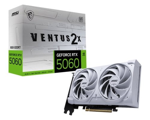Περισσότερες πληροφορίες για "MSI GeForce RTX 5060 8G VENTUS 2X OC WHITE"
