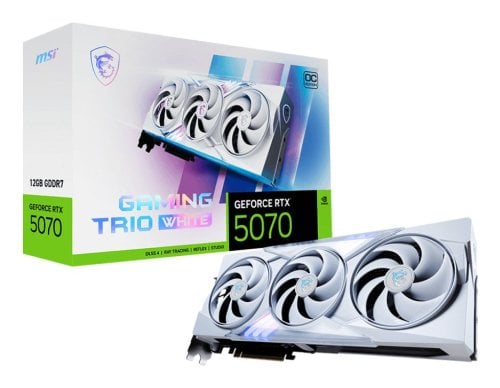 Περισσότερες πληροφορίες για "MSI GAMING GeForce RTX 5070 12G TRIO OC WHITE"