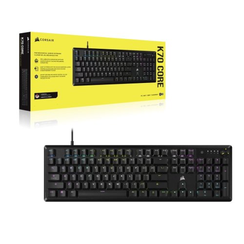Περισσότερες πληροφορίες για "Corsair K70 CORE TKL (Γκρι/USB/RGB LED)"