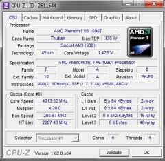 CPU Z Phenom Ii 4Ghz