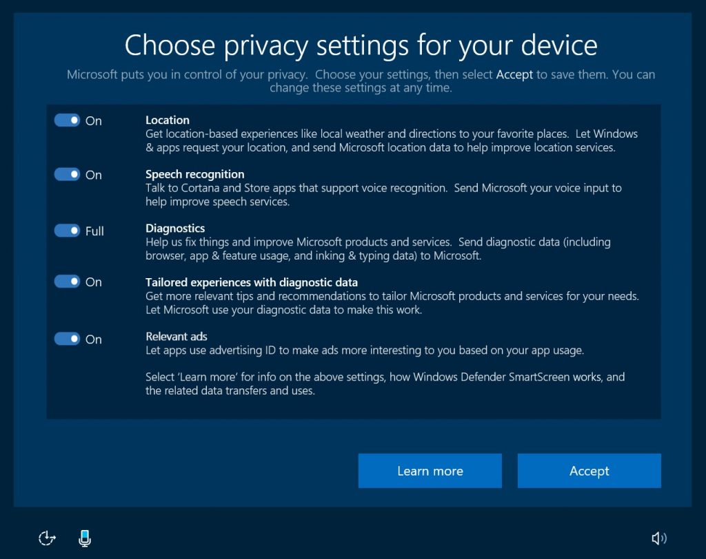 Microsoft Privacy Dashbaord