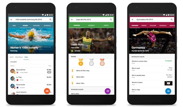 Google: Εμπλουτισμός περιεχομένου από τους Ολυμπιακούς αγώνες στην αναζήτηση, το YouTube και τα Google Maps