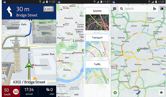 Διαθέσιμοι οι HERE maps της Nokia για τις συσκευές Galaxy της Samsung