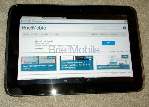 Οι πρώτες φωτογραφίες από το φημολογούμενο Nexus 10 tablet