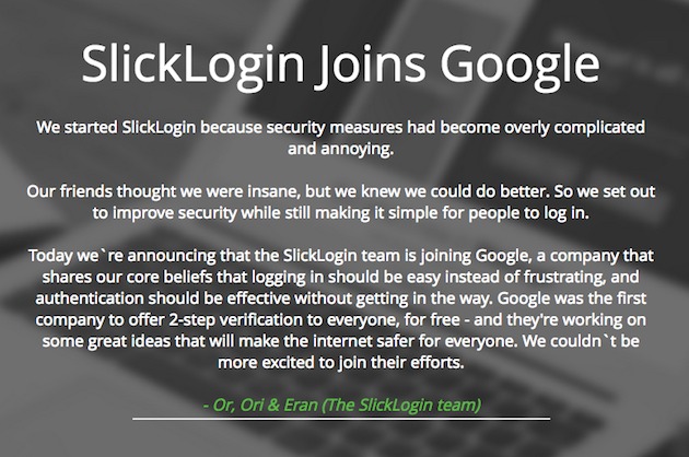 Η Google εξαγόρασε την SlickLogin. Θέλει να αντικαταστήσει τους κωδικούς πρόσβασης με ήχους