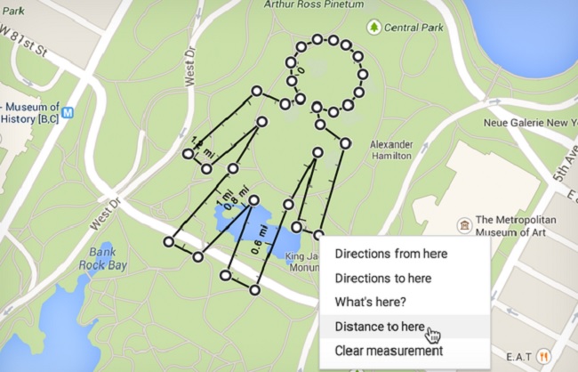 Οι Χάρτες της Google μετρούν πλέον με ακρίβεια την απόσταση μεταξύ δυο σημείων