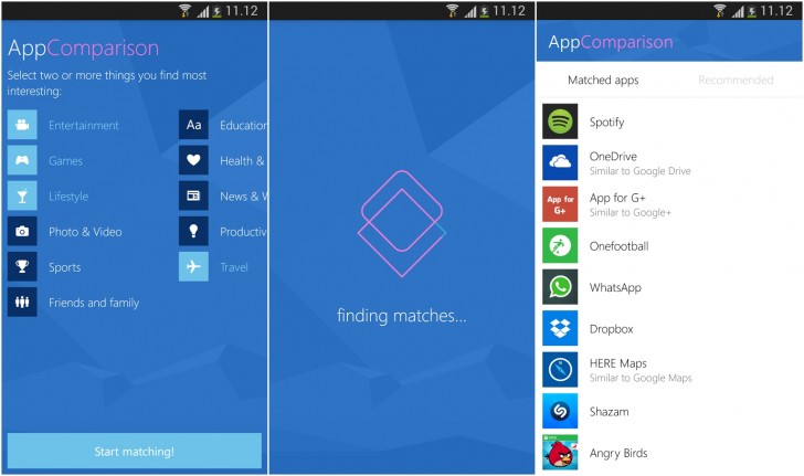 Το AppComparison της Microsoft δείχνει ποιες εφαρμογές Android βρίσκονται και στα Windows Phone