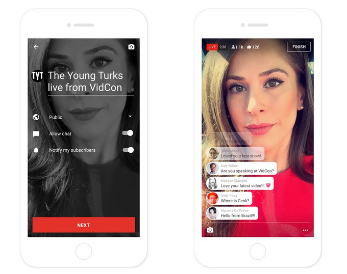 Το YouTube app σύντομα θα υποστηρίζει live video streaming