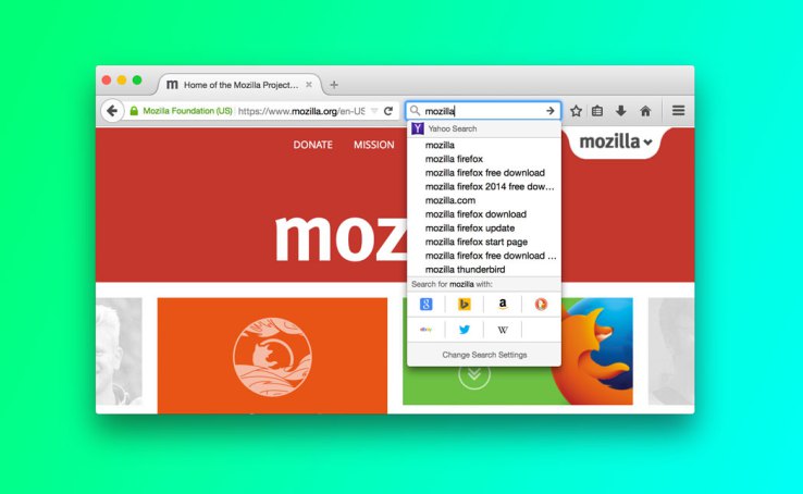 Ανασχεδιασμός για το πεδίο αναζήτησης στο Firefox