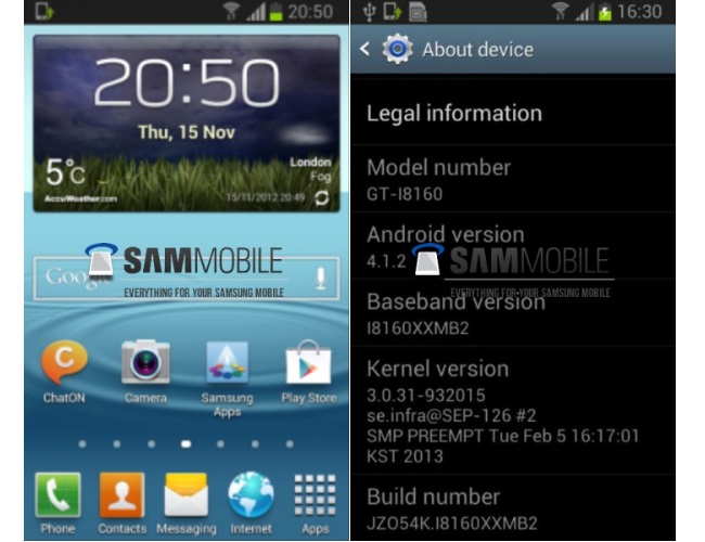 Η Samsung ετοιμάζεται να αναβαθμίσει το Galaxy Ace 2 στο Android 4.1.2 Jelly Bean
