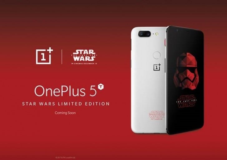 Η OnePlus ανακοίνωσε το OnePlus 5T Star Wars Limited Edition