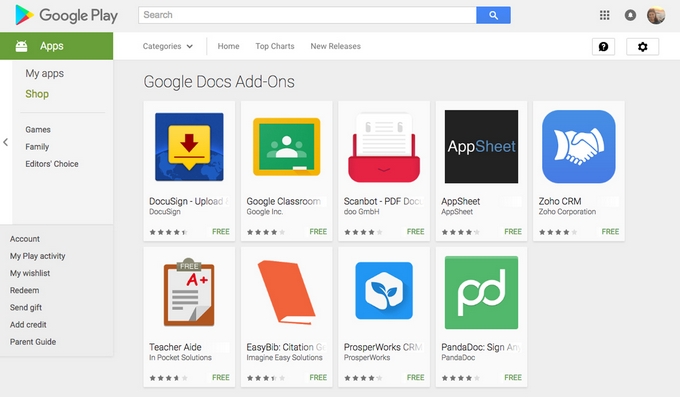 Η Google ανακοίνωσε add-ons για τα mobile apps Docs και Sheets