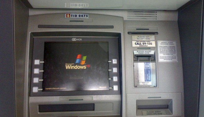 Το τέλος των Windows XP επηρεάζει το 95% των ATM παγκοσμίως