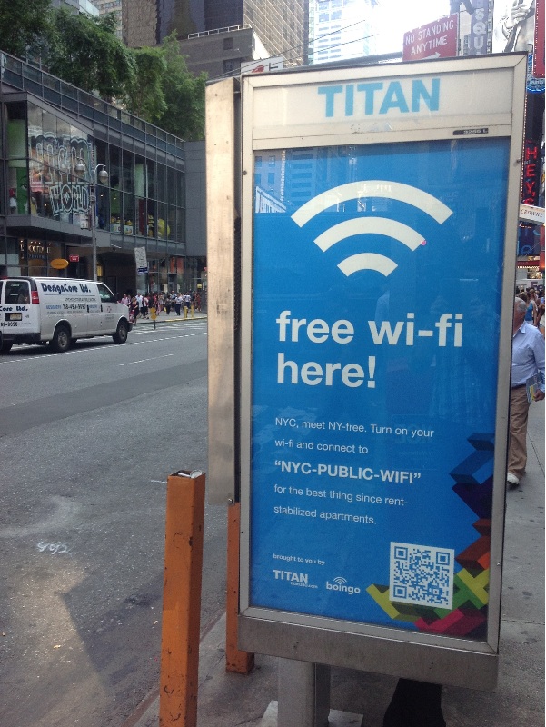 Νέα Υόρκη, Μετατροπή των καρτοτηλεφώνων σε δημόσια Wi-Fi Hotspots