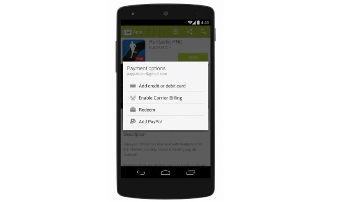 To Google Play προσφέρει πλέον δυνατότητα πληρωμής μέσω Paypal