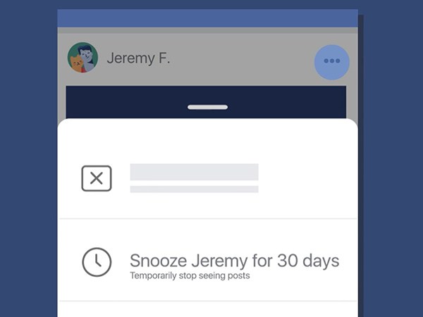 Snooze από το Facebook για προσωρινή αποφυγή μηνυμάτων από χρήστες και σελίδες