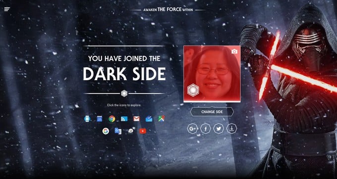 Η Google προσθέτει Star Wars themes στους λογαριασμούς των χρηστών