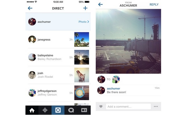 Αποστολή προσωπικών μηνυμάτων με φωτογραφίες και video με το Instagram Direct
