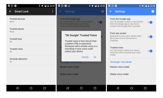 Google: Ξεκλειδώστε το android smartphone σας με τη φωνή σας