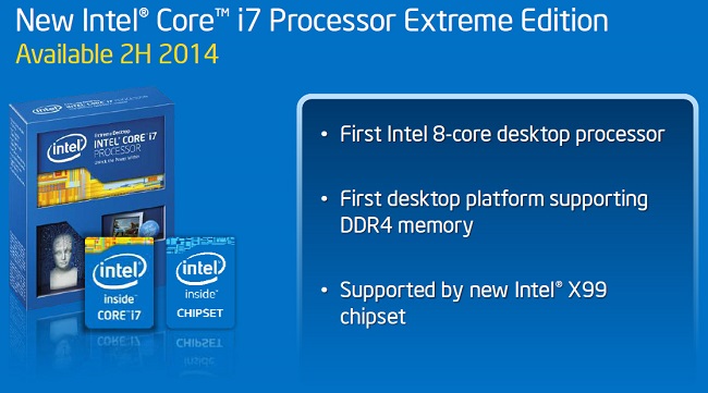 Στις 14 Σεπτεμβρίου κυκλοφορούν οι νέοι επεξεργαστές Intel Core i7 "Haswell-E" HEDT μαζί με το X99 Express chipset