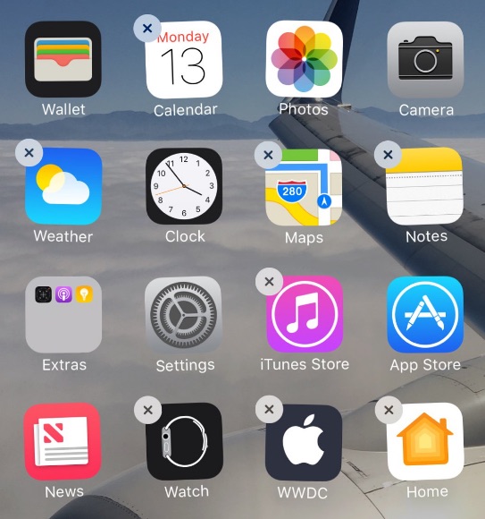 iOS 10: Eπιτρέπει την διαγραφή ορισμένων προεγκατεστημένων εφαρμογών