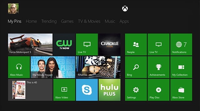 Βίντεο με το Xbox One Dashboard εν δράσει