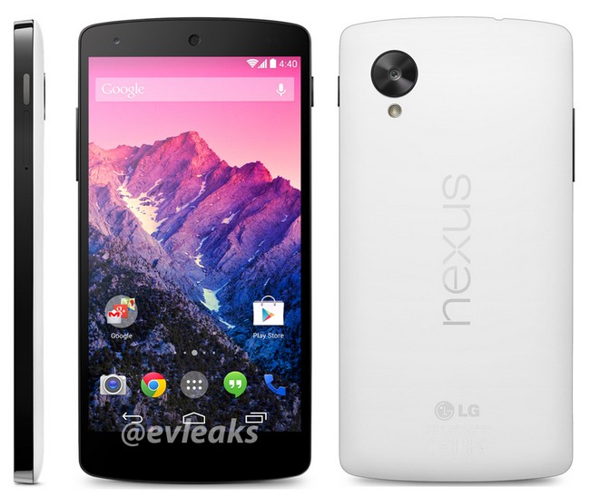 Το Nexus 5 σε λευκό χρώμα, παρουσίαση την 1η Νοεμβρίου ;
