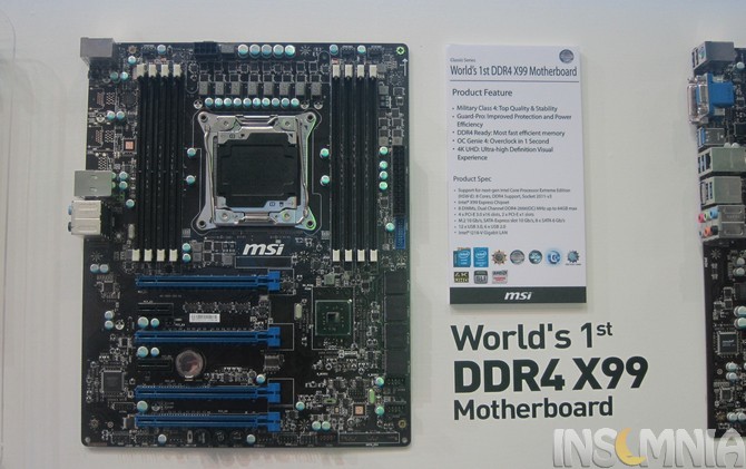 H MSI αποκάλυψε την πρώτη της DDR4 Χ99 μητρική